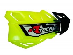 Racetech osłony rąk FLX cross/enduro z mocowaniami żółty neon