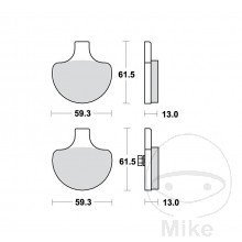 TRW klocki hamulcowe przód HARLEY-DAVIDSON Softail Springer Classic 1450 (05-06)