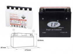 LANDPORT Yamaha YFM 450 FX Wolverine 06-08 akumulator elektrolit osobno