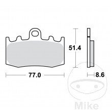 Delta Braking klocki hamulcowe przód BMW 1150 R GS 01-04