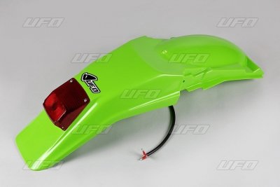 UFO BŁOTNIK TYŁ KAWASAKI KDX 200 '95-18 Z LAMPKĄ KOLOR ZIELONY