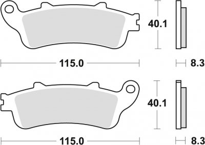 TRW klocki hamulcowe przód HONDA NT - V Deauville 650 (02-05) 