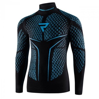 KOSZULKA TERMOAKTYWNA Z DŁUGIM RĘKAWEM REBELHORN THERM II BLACK/BLUE XS/S