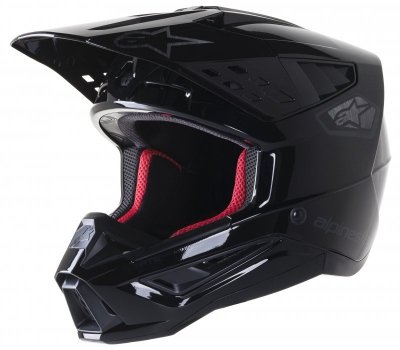 KASK ALPINESTARS S-M5 SCOUT BLACK/SILVER GLOSSY S