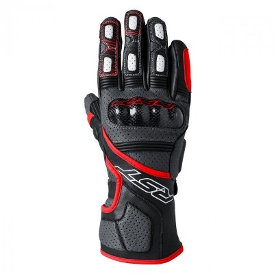 RĘKAWICE SKÓRZANE RST FULCRUM GREY/RED/BLACK M (3179)