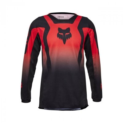 BLUZA FOX JUNIOR 180 LEAN FLUO RED YXL