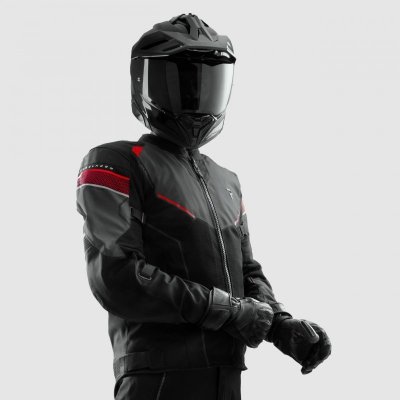 KURTKA TEKSTYLNA REBELHORN HIFLOW V BLACK/GREY/RED XL