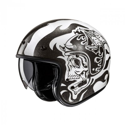 KASK HJC V31 FLAME WHITE/BLACK L