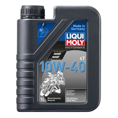 LIQUI MOLY Olej silnikowy mineralny do motocykli 10W40 Basic Street 1 litr