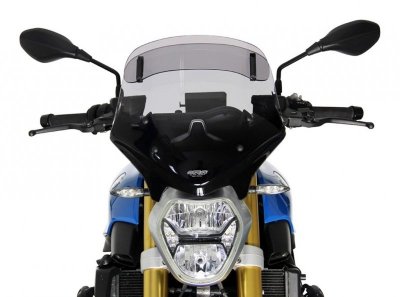 Szyba motocyklowa MRA BMW R 1200 R (F. HALTER WINDSH. SPORT) R12WR 2015-2018, forma VT, przyciemniana