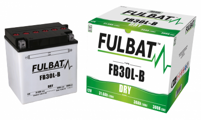 Akumulator FULBAT FUL DRY - FB30L-B / YB30L-B (suchy, obsługowy, kwas w zestawie)