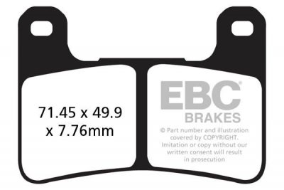 Klocki hamulcowe EBC EPFA379HH Extreme Pro (kpl. na 1 tarcze)