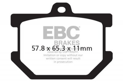 Klocki hamulcowe EBC FA034V V-PAD (kpl. na 1 tarcze)