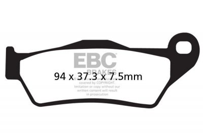 Klocki hamulcowe EBC FA181TT (kpl. na 1 tarcze)