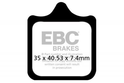 Klocki hamulcowe EBC FA322/4HH wzmacniane (kpl. na 1 tarcze)