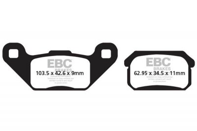 Klocki hamulcowe EBC FA431R (kpl. na 1 tarcze)
