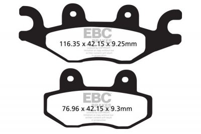 Klocki hamulcowe EBC FA484R (kpl. na 1 tarcze)