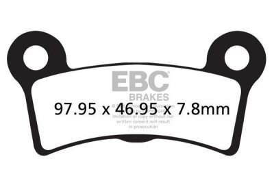 Klocki hamulcowe EBC FA605/4V V-PAD (kpl. na 1 tarcze)