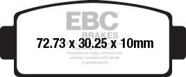 Klocki hamulcowe EBC FA651R (kpl. na 1 tarcze)
