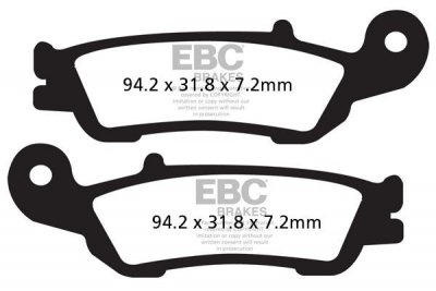Klocki hamulcowe EBC MXS450 off-road wyczynowe (kpl. na 1 tarcze)