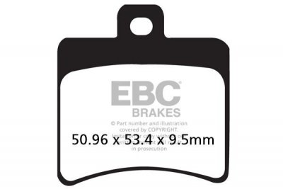 Klocki hamulcowe EBC SFA298HH skuterowe (kpl. na 1 tarcze)