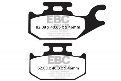 Klocki hamulcowe EBC SXR307HH Side By Side Race Formula (kpl. na 1 tarcze)