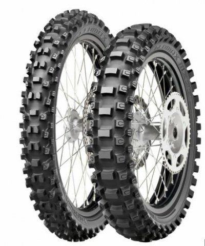 DUNLOP KOMPLET OPON (636108/24) 80/100-21 GEOMAX MX33 51M TT PRZÓD DOT 2024 + (636098/23) 120/80-19 GEOMAX MX33 63M TT TYŁ DOT 2023