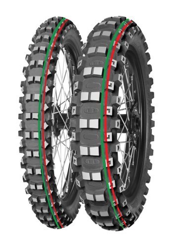 MITAS OPONA 100/90-19 TERRA FORCE-MX MH 57M (CZERWONO-ZIELONY PASEK) TT TYŁ DOT 2025 (DOT:XVDP) (460099) (ZAMIENNIK:70000181,700