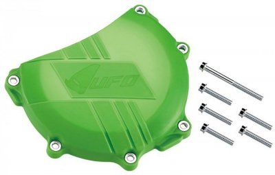 UFO OSŁONA POKRYWY SPRZĘGŁA KAWASAKI KXF 450 16-17, KOLOR ZIELONY