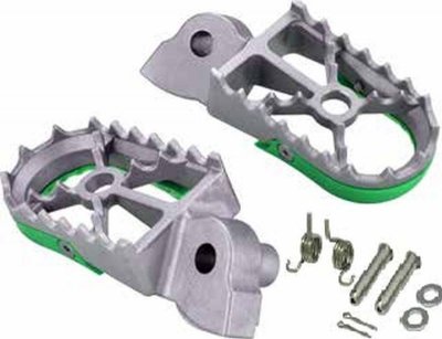 BUZZETTI PODNÓŻKI PEGI KAWASAKI KX 250 19-22; KXF250 06-18; KX 450 21-22; KXF 450 07-18 ( STAL NIERDZEWNA W KOMPLECIE Z ZESTAWEM