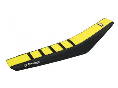 BLACKBIRD POKROWIEC / POSZYCIE NA SIEDZENIE HUSQVARNA TC/FC 125/250/350/450 23 (FC/TC ALL MODELS) ZEBRA KOLOR CZARNY ŻÓŁTY