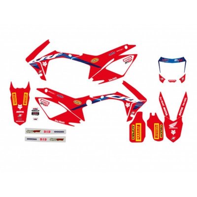 BLACKBIRD KOMPLET NAKLEJEK (OKLEIN) HONDA CRF 250R 14-17, CRF 450R 13-16 REPLICA TEAM HRC 23