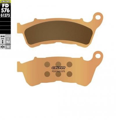 GALFER KLOCKI HAMULCOWE SPIEK METALICZNY (ZŁOTE) STREET PRZÓD HARLEY DAVIDSON XL 883 SUPERLOW 08-14