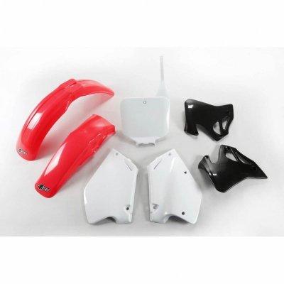 UFO KOMPLET PLASTIKÓW HONDA CR 125 95-97, CR 250 95-96 KOLOR OEM (CZERWONY/BIAŁY/CZARNY) (HO095E999)