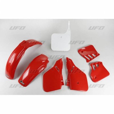 UFO KOMPLET PLASTIKÓW HONDA CR 125 87-88 KOLOR OEM (CZERWONY/BIAŁY) (HO099E999)