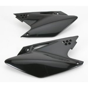 UFO BOCZKI TYLNE KAWASAKI KXF 250 06-08 KOLOR CZARNY