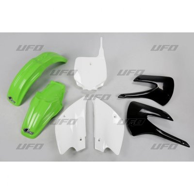UFO KOMPLET PLASTIKÓW KAWASAKI KX 85 01-13 KOLOR OEM 10 (ZIELONY/BIAŁY/CZARNY) (KA214E999)