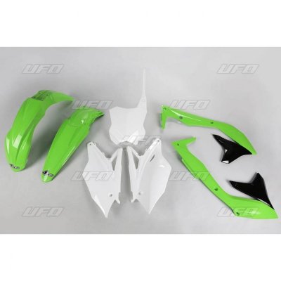 UFO KOMPLET PLASTIKÓW KAWASAKI KXF 450 18 KOLOR OEM (ZIELONY/BIAŁY/CZARNY) (KA226E999)