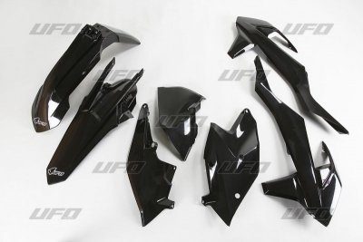 UFO KOMPLET PLASTIKÓW KTM EXC/EXC-F TPI 17-19, KOLOR CZARNY (KT518E001)