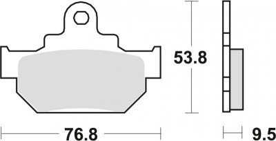 TRW ZF KLOCKI HAMULCOWE KH106/2 ORGANIC HONDA MBX 125 84, SUZUKI RM 250 86, DR 600 85-89, DR 650 90-91, PRZÓD (PROMOCJA)