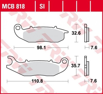 TRW ZF KLOCKI HAMULCOWE KH465 SINTER OFFROAD AJP PR3/PR4/PR5 13-,DERBI TERRA/CITY CROSS 125 08-16, HONDA CRF 250L/M/R 13-, PIAGG