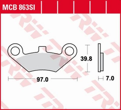 TRW ZF KLOCKI HAMULCOWE KH453 SINTER OFFROAD QUADZILLA 500 06-, PRZÓD, CF MOTO 500