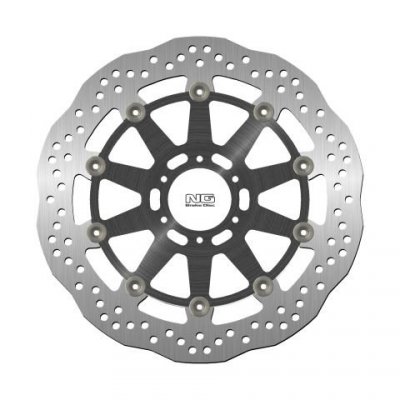 NG TARCZA HAMULCOWA PRZÓD APRILIA DROSODURO 900/TUONO660 '17-22, MOTO GUZZI V7,V85,V9,V100 '16-'22, BENELLI, TNT, TORNADO (320X64X4,5MM) (6X8,5MM) WAVE PŁYWAJĄCA (ŚRODEK ALUMINIOWY)