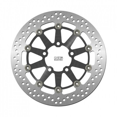 NG TARCZA HAMULCOWA PRZÓD SUZUKI GSXR 600 04-05, GSXR 750 04-05, GSXR 1000 03-04, M 800 INTRUDER 14-15 (NG790V) (300X69X5) (5X10,5MM) (ŚRODEK ALUMINIOWY)