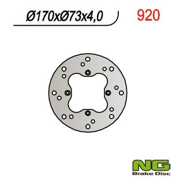NG TARCZA HAMULCOWA TYŁ HONDA TRX 650 RINCON 05-06