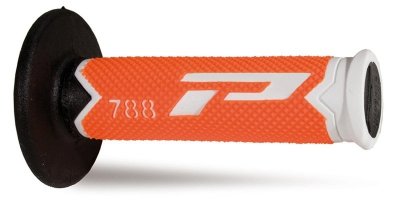 PROGRIP MANETKI PG788 OFF ROAD (22+25MM, DŁ.115MM) KOLOR BIAŁY/POMARAŃCZOWYFLUO/ CZARNY (TRÓJSKŁADNIKOWE) (788-300) (PG788/16)