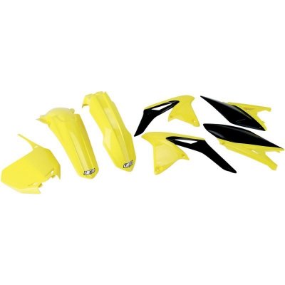 UFO KOMPLET PLASTIKÓW SUZUKI RMZ 250 10-18 KOLOR OEM 10 (ŻÓŁTY/CZARNY) (SU411E999)
