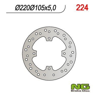 Tarcza hamulcowa tylna Honda NX 650 DOMINATOR  93-