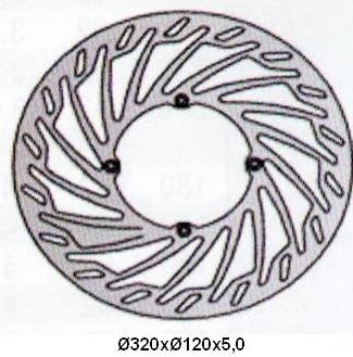 Tarcza hamulcowa przednia Husqvarna SM 125 (98-06)
