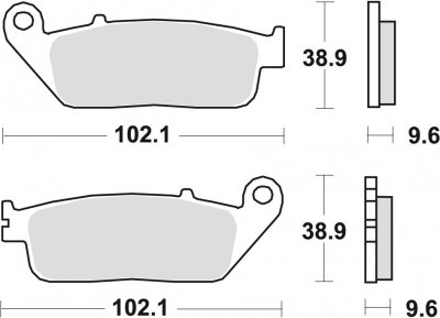 TRW klocki hamulcowe przód HONDA CBF 1000 ( 06-10)